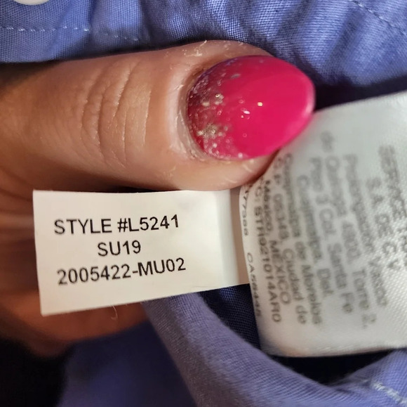 J. Crew Guitar Blue short sleeve button down shirt.  Men's size XXL. - Picture 4 of 12